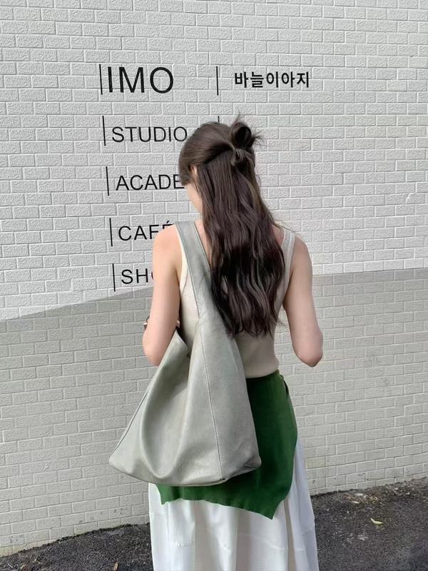 大容量包包女夏季2025新款休闲简约单肩购物袋软皮百搭通勤托特包|undefined