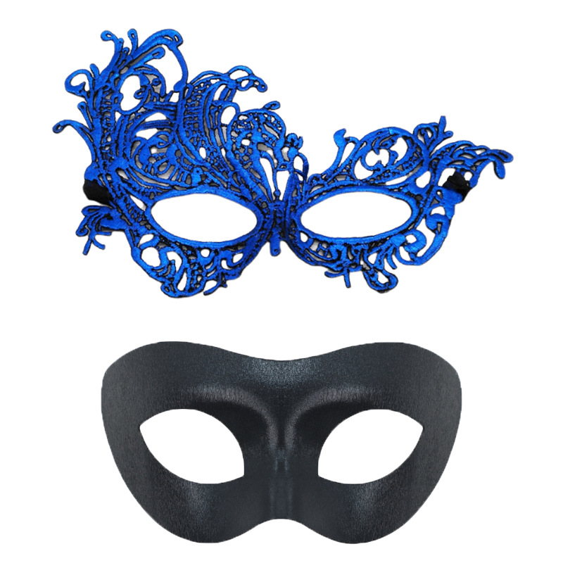 Amazon Hot Sale Halloween máscaras Half-Face máscaras de fiesta props bar máscaras