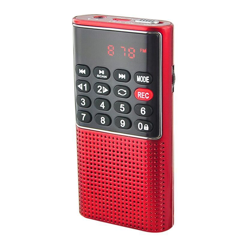 楽しいL-328のミニテープレコーダーのカードスピーカー多機能ラジオ音楽プレーヤーを伴って聴く|undefined