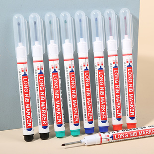 Long-Head Marker Pen for Woodworking, Tile Construction Site Marking, Fine Deep-Mouth Marker Pen, Extended Special Marker Pen, Installation Pen