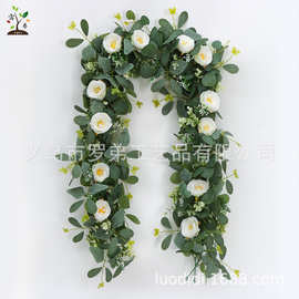 跨境春天蝴蝶仿真藤条加密绿植装饰欧美假花摆件仿真植物藤蔓藤条