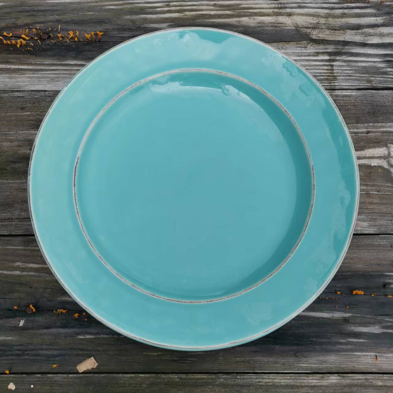 Grieta de hielo creativo plato de forma especial de alta apariencia postre de cerámica bandeja de té plato de hogar plato de ensalada de frutas plato occidental