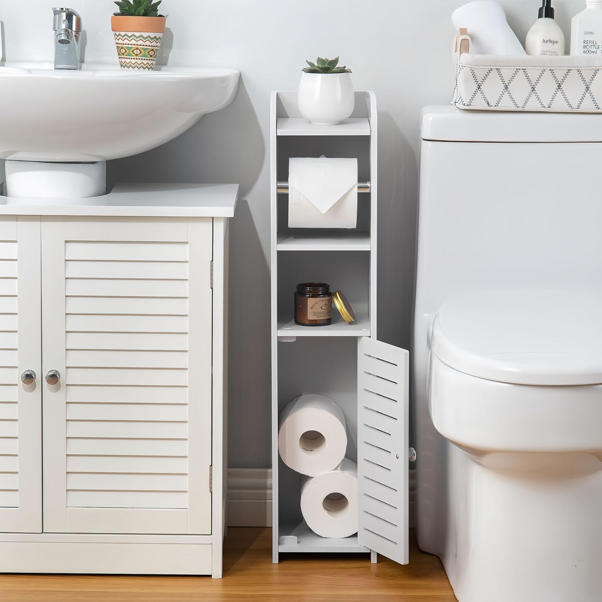Gabinete de almacenamiento de hendidura transfronteriza estante de baño armario de baño armario de cajón armario de cocina ultra estrecho
