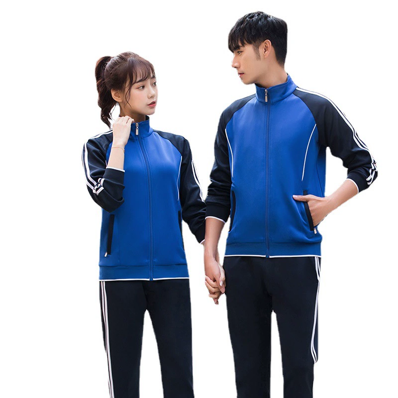 Uniform, autumn demi-season set for elementary school students, sports suit for men and women for beloved