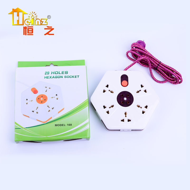 comercio exterior original 168 hexagonal con inserción lateral con conector inteligente multipropósito enchufe de conexión