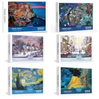 White card paper 1000 pieces 70*50CM adult puzzle manufacturer source challenge