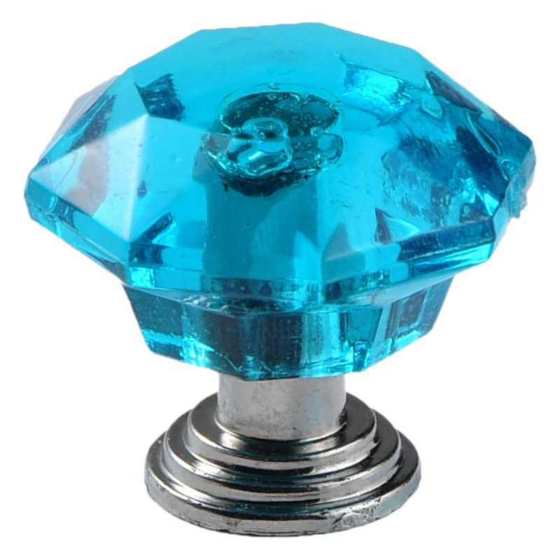 Цветной кристалл ящик Алмазная тяга Прозрачная ручка Дверной ящик шкафа Дверная ручка шкафа Акриловая ручка Пластиковая ручка