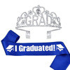 European and American graduation season shoulder strap Crown suits performance graduation party etiquette with GRAD alloy hair hoop