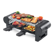 跨境雙層電烤爐芝士板燒多功能烤肉串機2persons Raclette gril