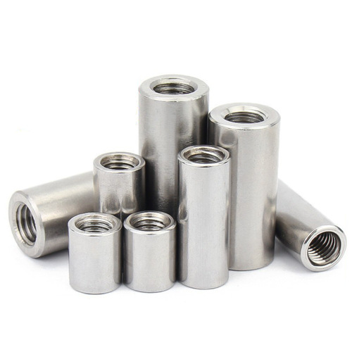 304 stainless steel extended round nut welding connection nut cylindrical screw joint M3M4M5M6M8-M16