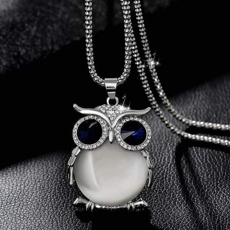 Corea del Sur estilo coreano collar largo del todo fósforo Cadena de suéter de las mujeres accesorios de ropa colgante boutique búho suéter cadena accesorios de moda