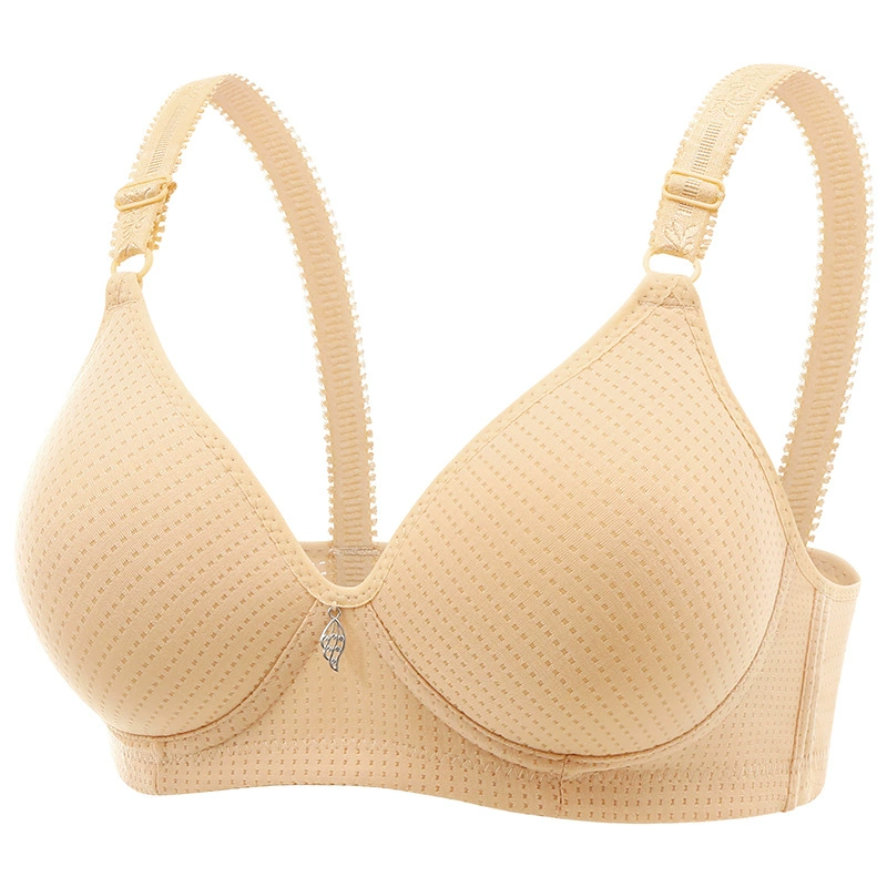 Бесшовный бюстгальтер пуш-ап без косточек для полных женщин 40-50 лет, тонкий стиль, регулируемый, для лета, для мам среднего возраста.