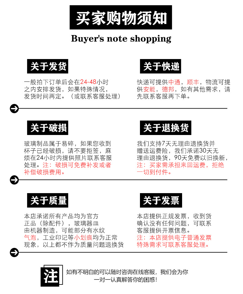 Shopping Instructions 1688 Black