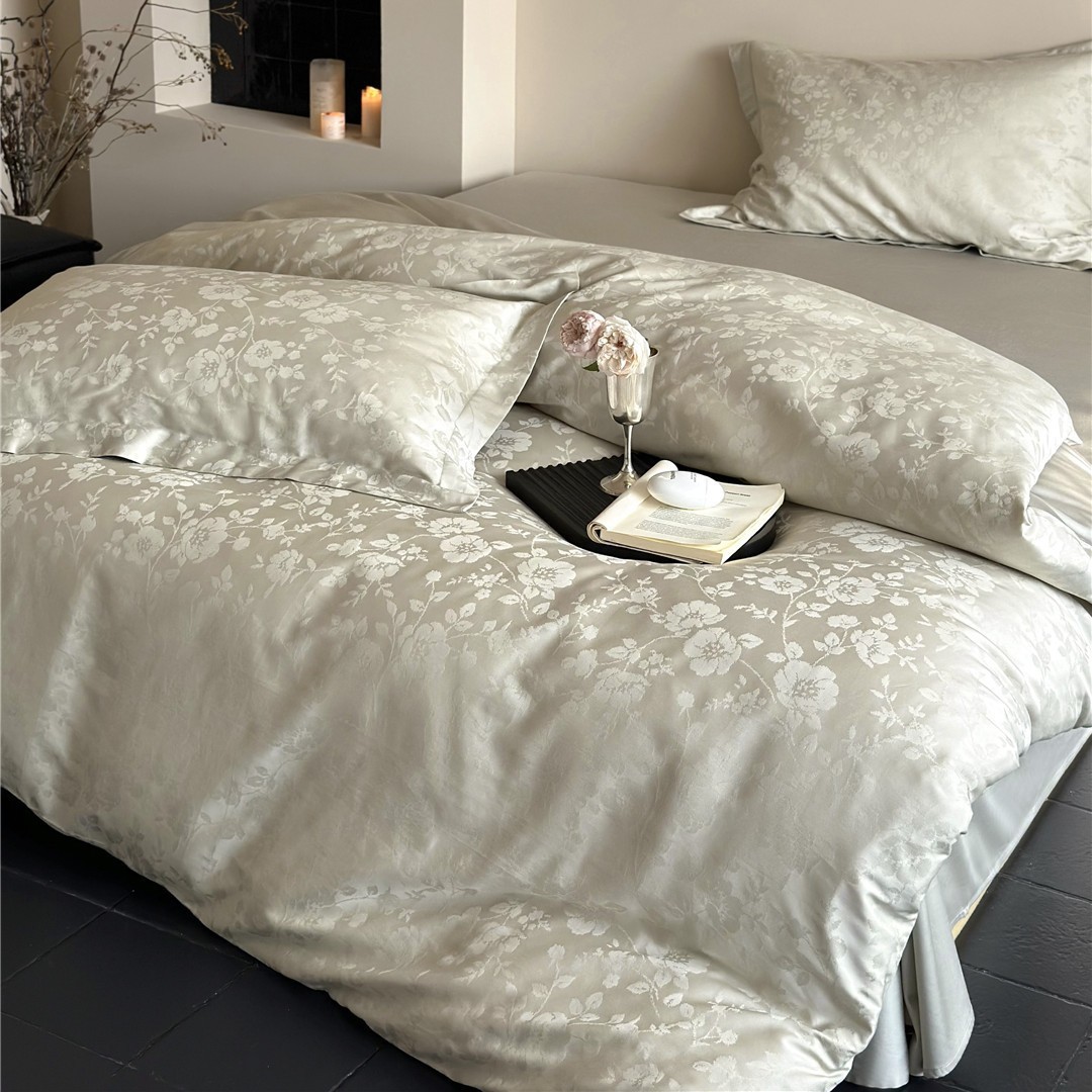 Modern Light Luxury Style Jacquard Nude Sleeping Bedding Single and Double Bed High-end Pure Cotton Long-staple Cotton Three or Four-piece Home Textile