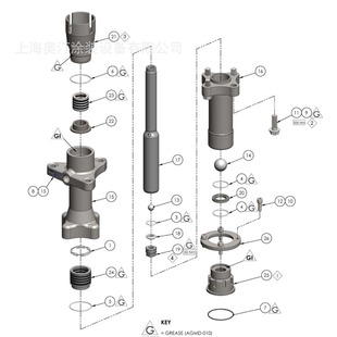193313 rubber pump throat seal spare parts kit 193314 lower cylinder block seal spare parts kit Binks FX220