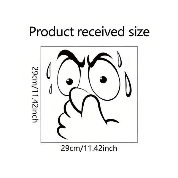 Twist nose toilet sticker 2735
