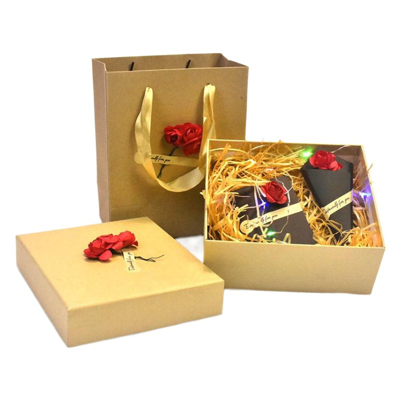 Bow-Tie Gift Box, Birthday Gift Box, Gift Box with Lid and Base, Back-To-School Season Teacher's Day Gift Box
