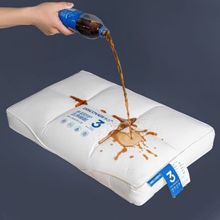 Cotton Waterproof Stain-proof Perspiration Stain-proof Student Single Pure Cotton Cervical Spine Protection Adult Net Core Hotel Three-proof Pillow Core