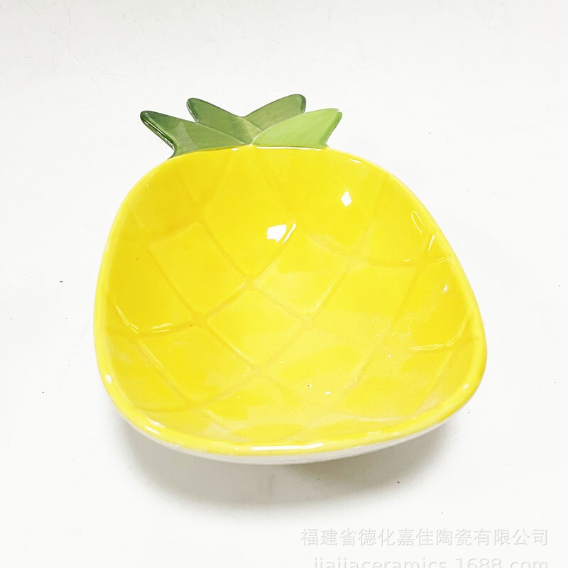 Manufacturer Produces Pineapple Fruit Plate Hand-Painted Underglaze Ceramic Tableware Party Watermelon Ceramic Home Fruit Salad Plate Manufacturer Produces Pineapple Fruit Plate Hand-Painted Underglaze Ceramic Tableware Party Watermelon Ceramic Home Fruit Salad Plate