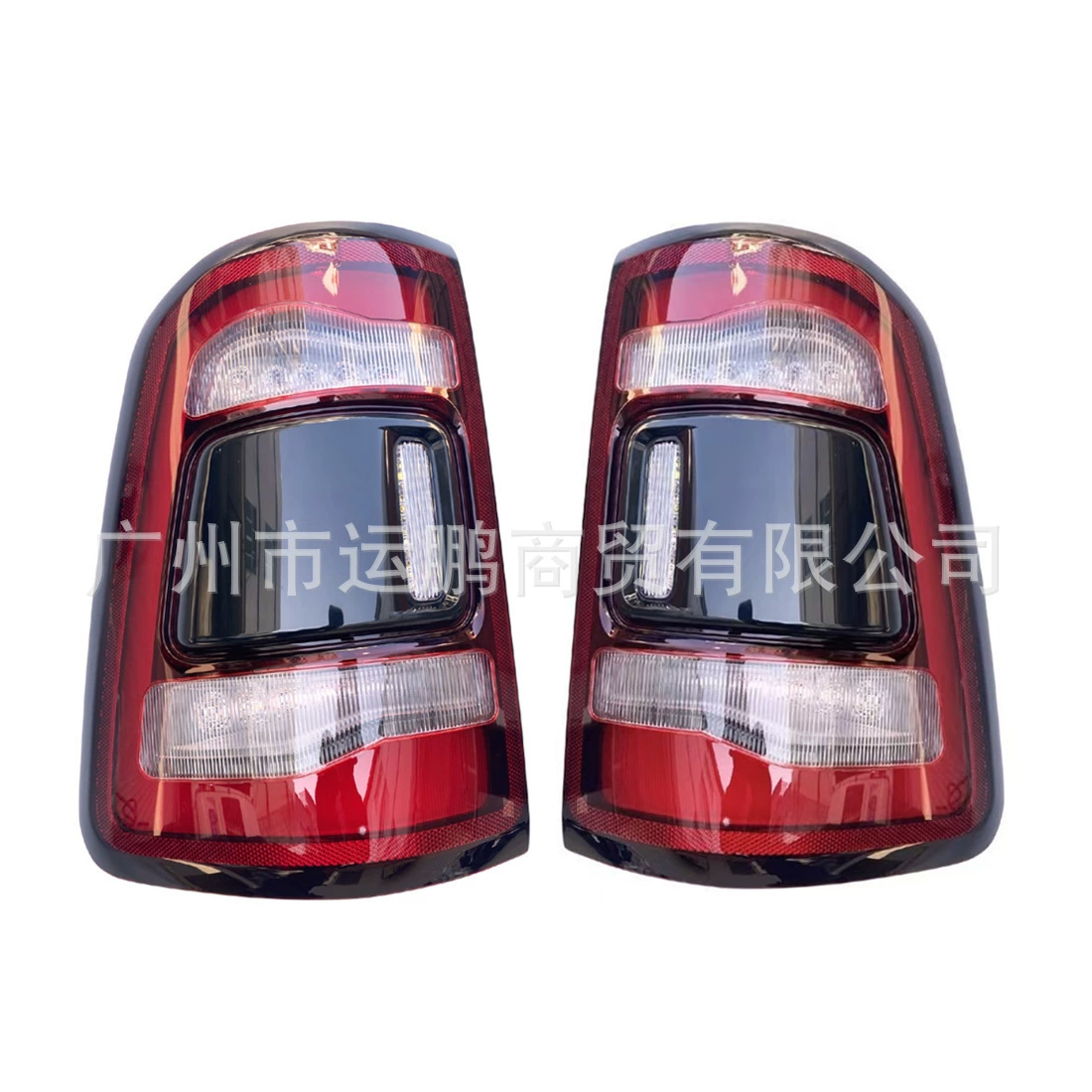 Подходит для задних фонарей Dodge Ram 19-24, низкая комплектация, черно-красная основа, 55112992AC 55112993AC