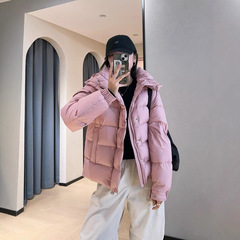 柜上1万品质三星90白鹅绒羽绒服可拆卸连帽短外套女2024冬 504217