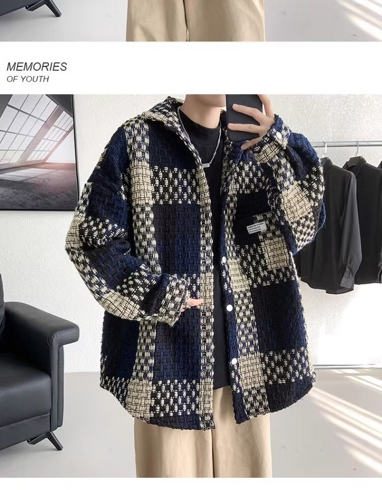 Winter Jacket For Men Thickened Wool Blend Trendy Street Style_voghion.com