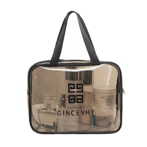 Transparent cosmetic bag PVC waterproof toiletry bag travel storage bag portable large capacity toiletry storage bag