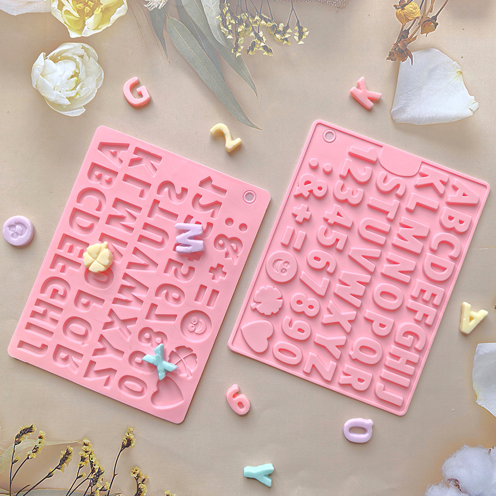 462 chocolate monoletra pastel de chocolate molde de silicona gelatina molde de torta de pan herramientas de horneado