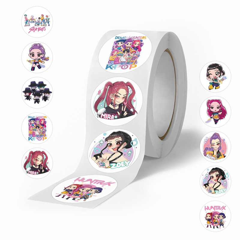500 Cartoon Kpop Hunter Witch Group Roll Stickers Handbook Decoration DIY Notebook Stationery Sealing Stickers 500 Cartoon Kpop Hunter Witch Group Roll Stickers Handbook Decoration DIY Notebook Stationery Sealing Stickers