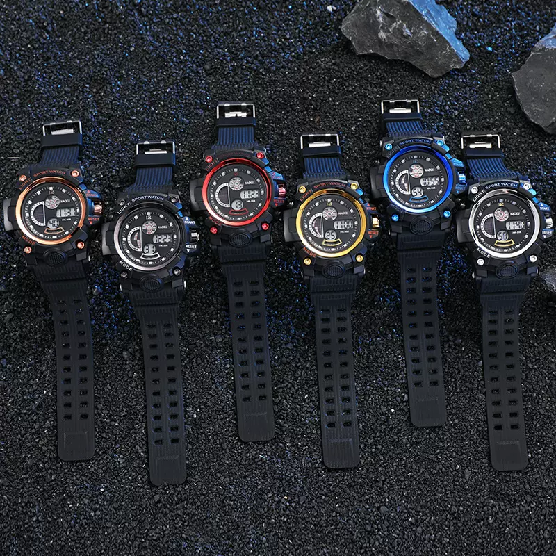 数字手表青少年初中高中学生专用防水闹钟户外运动电子手表男款