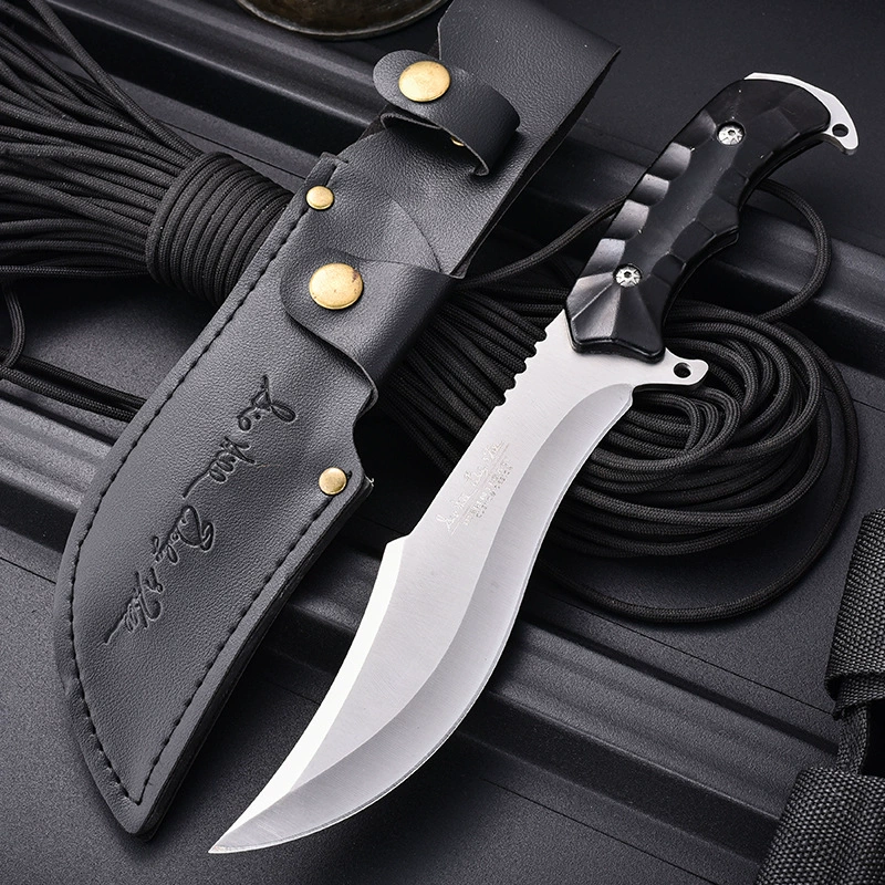Portable small knife, wild survival knife outdoor knife high hardness stainless steel wild camp knife