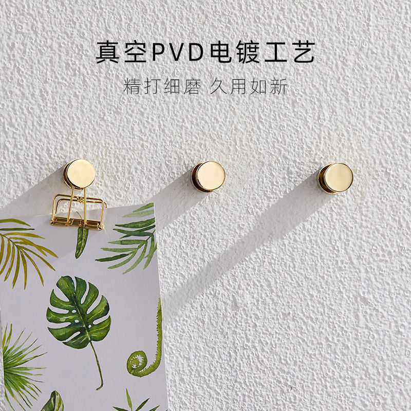 Estante de baño dorado, sin perforaciones, todo el gancho de la llave de cobre, armario creativo individual, dormitorio principal, colgante de sombrero al por mayor