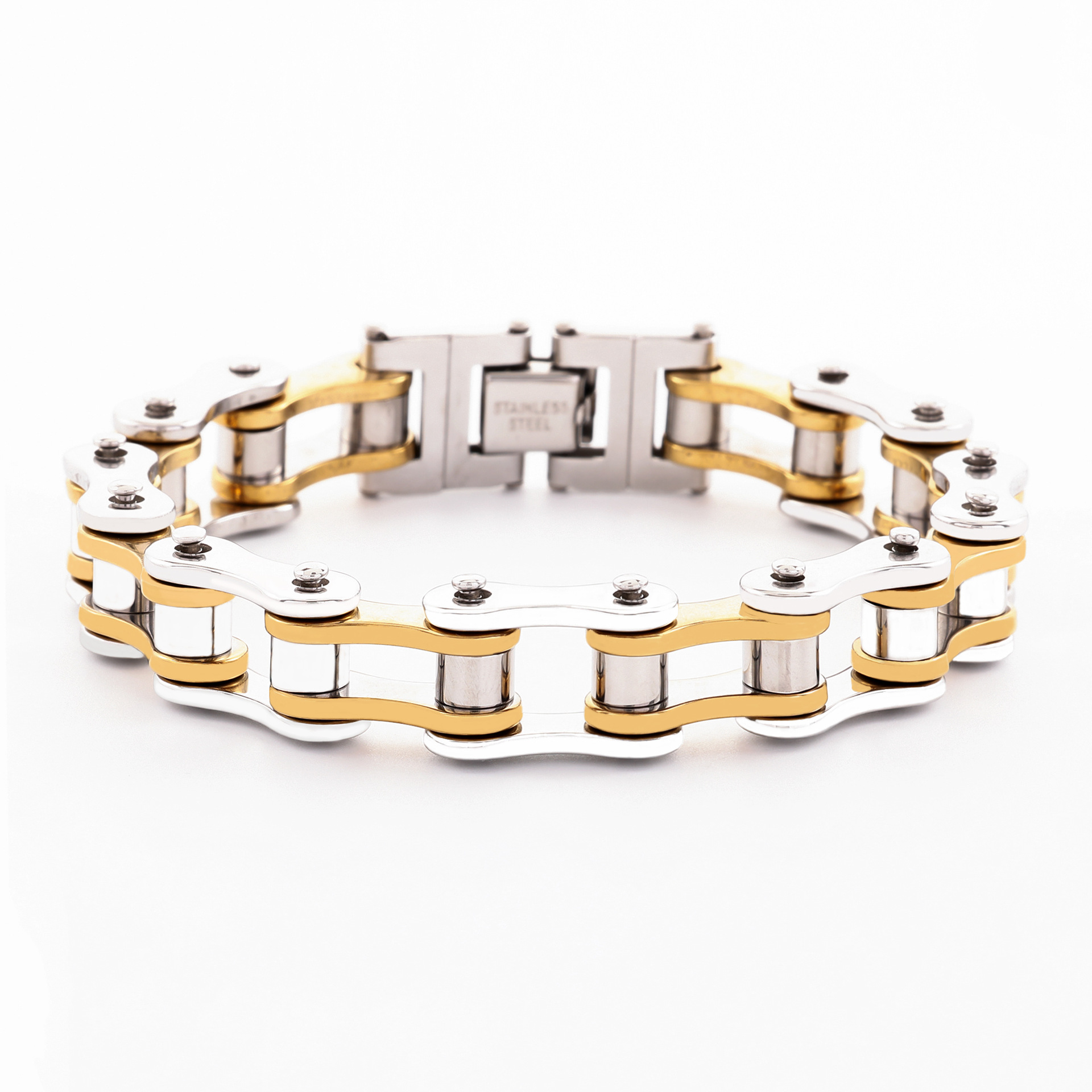 Bracciale uomo a catena in acciaio inossidabile stile punk_voghion.com