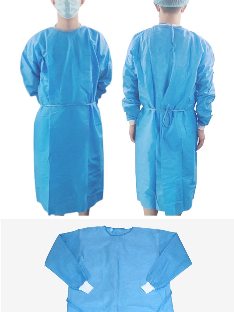 海氏海诺倍适威医用隔离衣 SMS无纺布隔离服核酸蓝色反穿式隔离衣-阿里巴巴