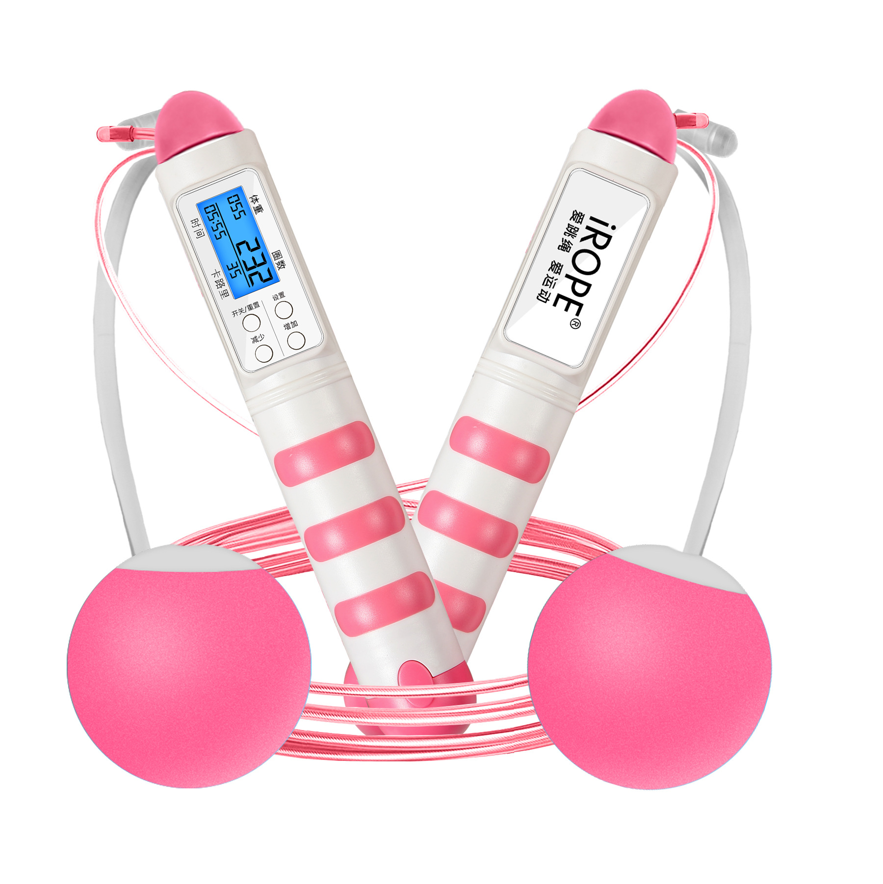 Cuerda de saltar con contador de alambre de acero especial para estudiantes de secundaria fitness examen ingreso