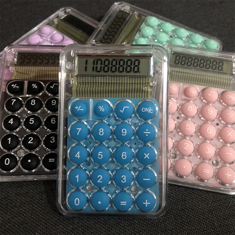 Калькулятор небольшого размера, милый креативный красивый мультяшный студенческий калькулятор, мини портативный офисный кассовый компьютер