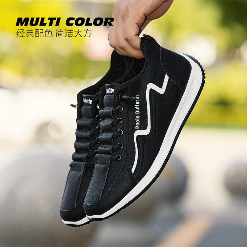 Calzado deportivo transfronterizo de talla grande para hombre, zapatos casuales cómodos y transpirables para hombre, suela suave, zapatos para correr para jóvenes de moda