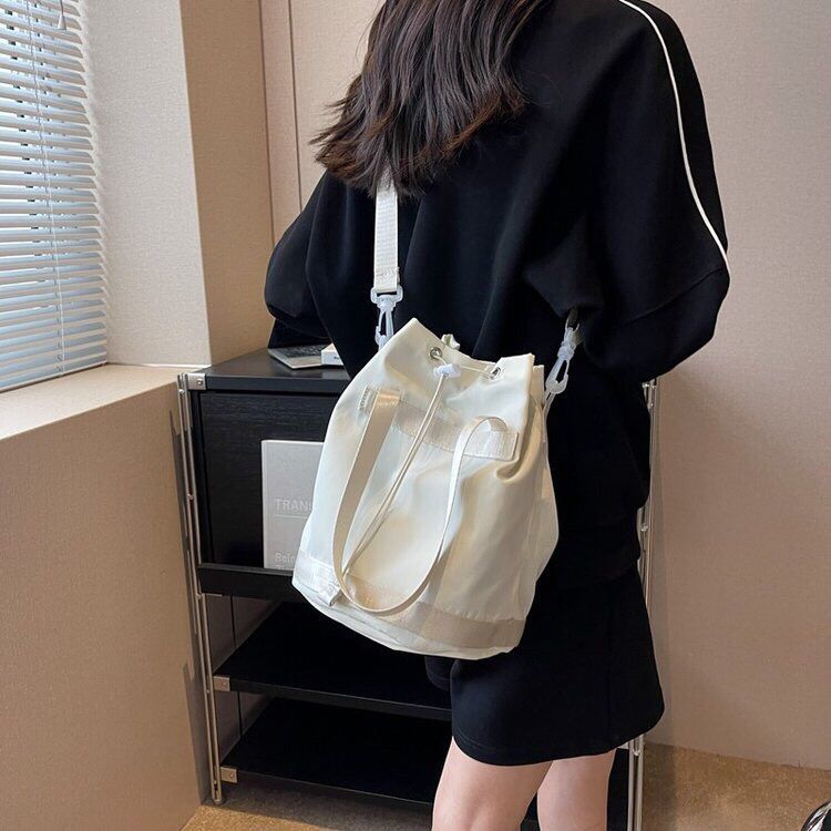 Retro waterproof solid color shoulder bag