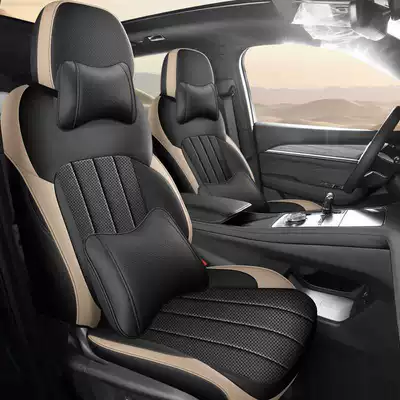 Lanzheng version seat cushion covers, Modelə uyğun (Original) oturacaq örtükləri - black-brown-luxury-edition-note-the-model-year-front-row-fully-covered-rear-row-partially-covered