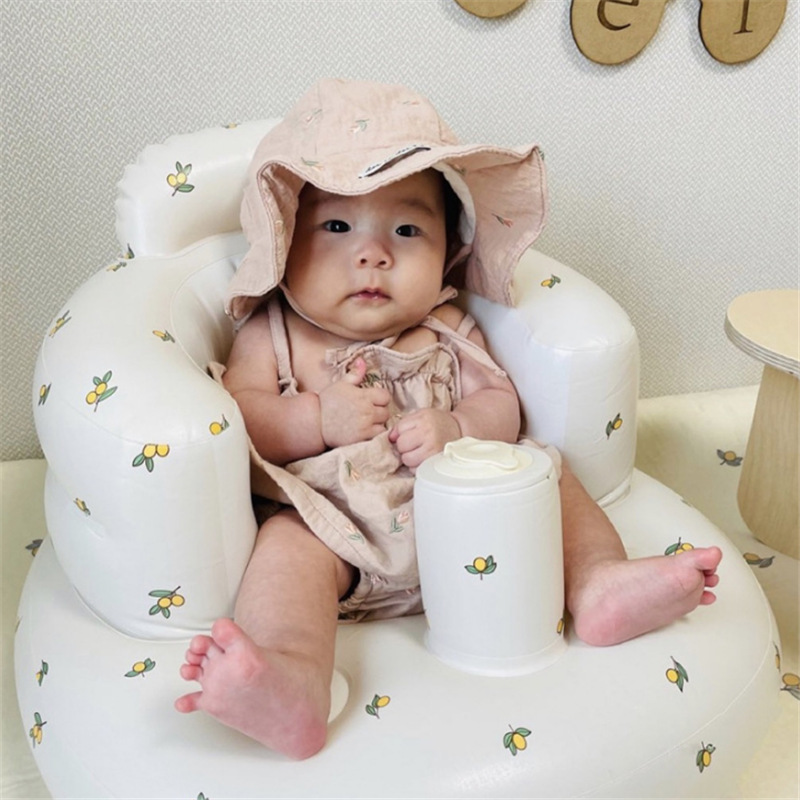 便携宝宝座椅婴儿洗澡浴凳防摔椅学座椅婴儿充气沙发可折叠详情8