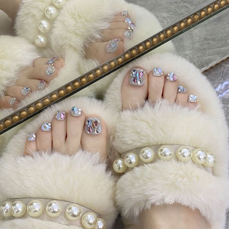 Summer Flash Toenail Advanced Leucorrhea Drill Wear Toenail Patch Finished Nail Pieces Removable Toenail Summer Flash Toenail Advanced Leucorrhea Drill Wear Toenail Patch Finished Nail Pieces Removable Toenail