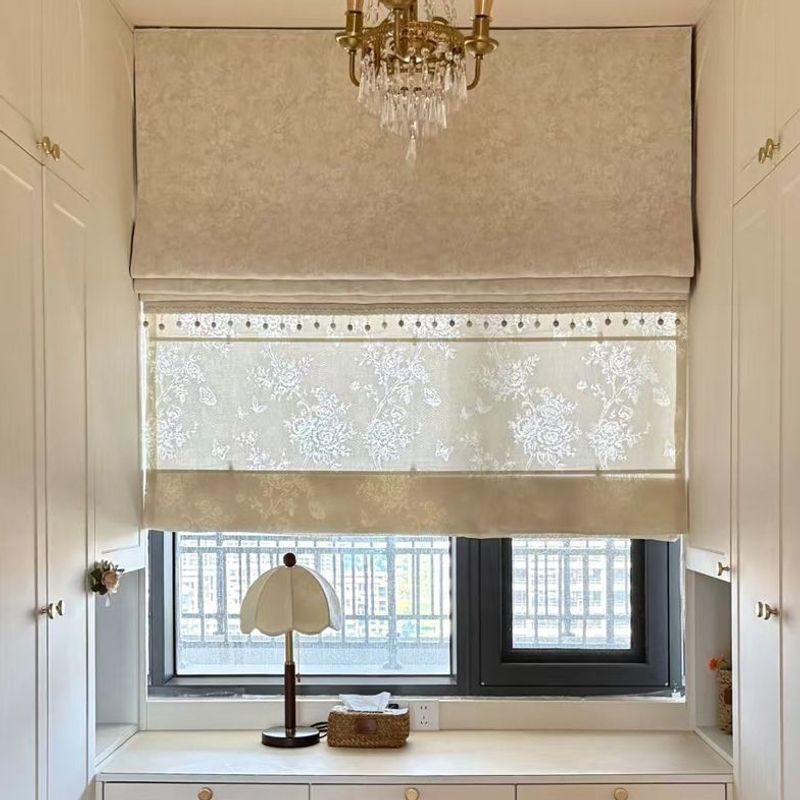 Double-layer day and night Roman blinds, Morris Danton, Sugar Bean Garden, Jungle Adventure, lift-and-slide blinds, children's room, French style