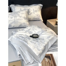 夏季可机洗冰丝夏凉被四件套凉感单人清仓空调被子被芯单双人夏被