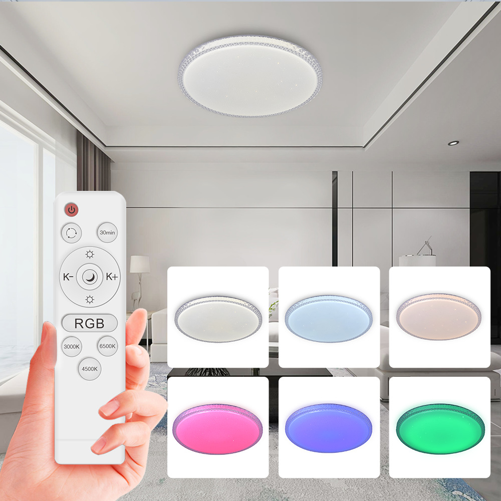 WIFI涂鴉Tuya圓形吸頂燈客廳臥室燈廚房家用吸頂燈簡約LED吸頂燈