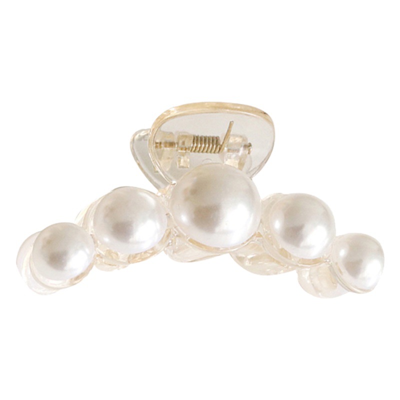 Pinza para el Pelo con Perlas Elegantes, Tamaño Grande/Pequeño, para Recogido, Accesorio de Lujo Ligero, Venta por Mayor image 1