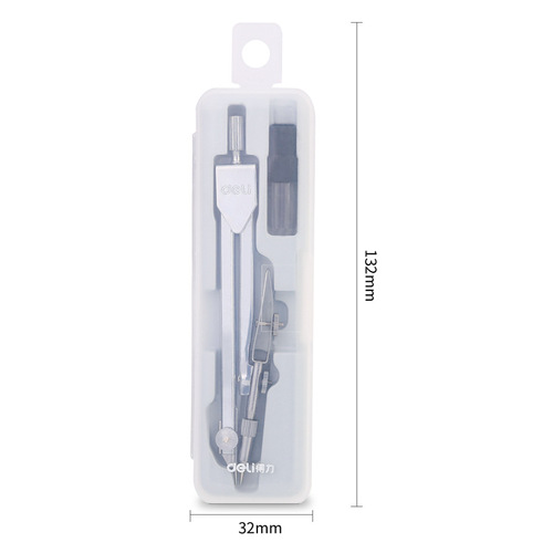 Powerful stationery 8601 metal compass Engineering design drawing instrument set for students includes pen tip compass