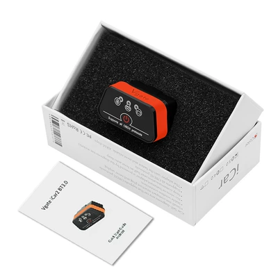 Icar2 Obd Bluetooth 3.0 Car Fault Code Reader and Eraser Detector Supports Android Firmware Upgrade (Avtomobil diaqnostika alətləri) - black-orange