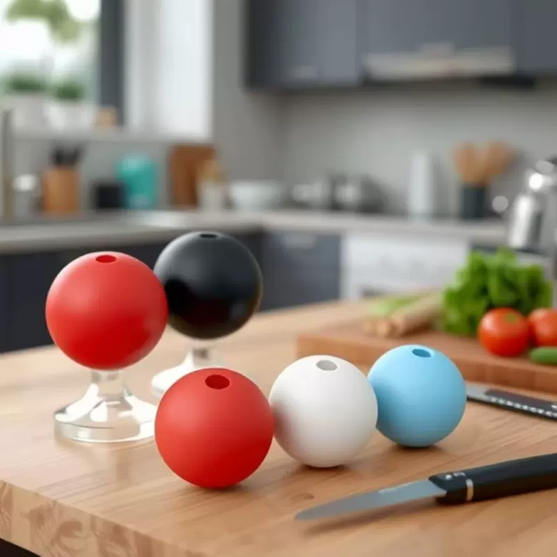 威士忌硅胶冰球 酒吧硅胶冰球模具厨房小工具调酒冰球模圆形