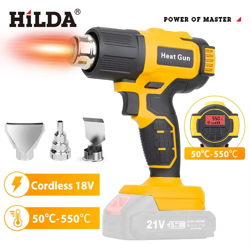 Pistola de Aire Caliente de Litio Inalámbrica con Ajuste de Temperatura image 7
