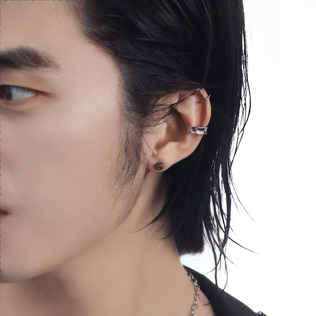 Orecchini a clip uomo – ear cuff stile hip-hop senza fori_voghion.com